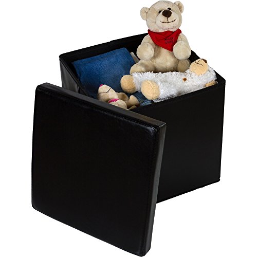 STILISTA® Sitzwürfel „CUBE“, 38x38x38cm, Faltbox aus MDF + Kunstleder, Sitzbox faltbar, 10 Farbvarianten, Sitzhocker 3 Jahre Garantie - 5