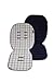 Poplico Reversible Seat Liners for All Buggies (Blueberry/ Blue)
