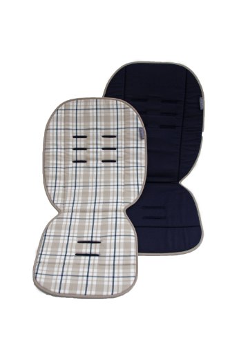 Poplico Reversible Seat Liners for All Buggies (Blueberry/ Blue)