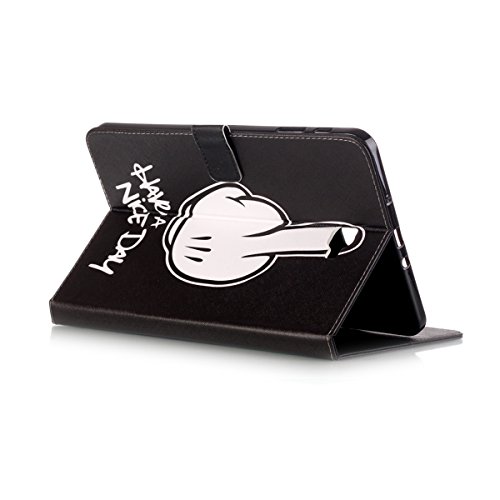 Samsung Galaxy Tab A 10.1 Hülle,Galaxy Tab A 10.1 (2016) Ledertasche Smart Cover,Ekakashop Bunt Muster Painting Finger Flip Magnetverschluss PU Leder Wallet Case Kunstleder Etui Schale Ständer Tasche Etui Schutzfolie mit Einstellbarem Blickwinkel Schutzhülle und Kreditkarte Card Holder Slot für Samsung Galaxy Tab A 10.1 Zoll (2016 Version SM-T580N SM-T585N) + 1x Kostenlos Ständer (Farbe zufällig) - 4