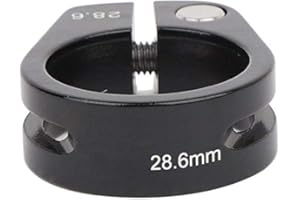 Duokon Seat Post Clamp, CANSUCC 28.6mm Aluminium Alloy Bolt Type Exhaust Down Pipe V Band Clamp For Bike