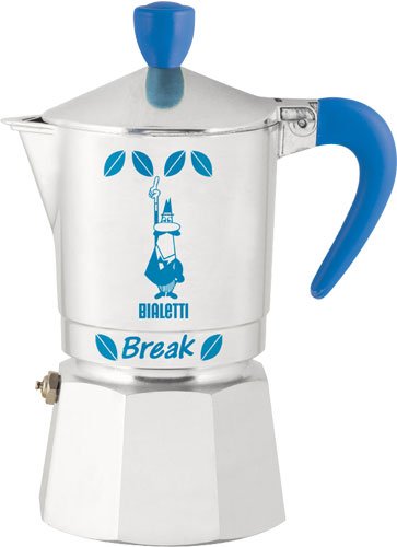 Bialetti Break 3 Tassen blau Espressokocher Bialetti Break 3 Tassen blau Espressokocher Bilder