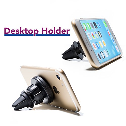 REMFER - Porta  Cellulare da Auto , Supporto auto Magnetico,  Con Rotazione A360, navigatore auto , Gps Traker Per Smartphone Iphone E Android LG Samsumg Huawei  Navigator Nero