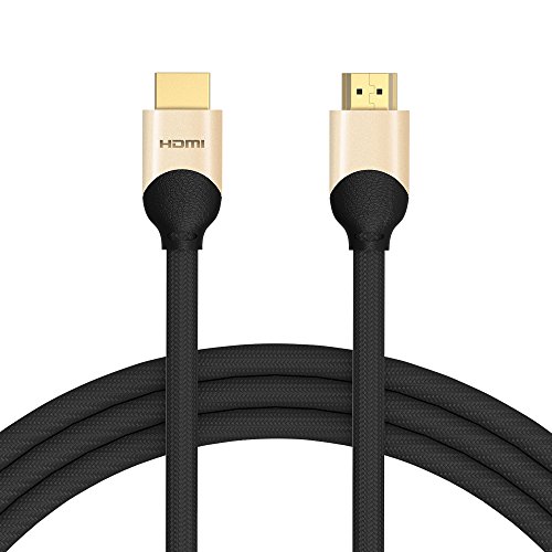 [Premium Zertifiziert] 4K HDMI Kabel 1.5 Meter / HDMI 2.0b, 21 Gbps Ultra HD bei vollen 60Hz (Keine Ruckler), HDR, 3D - 3