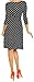 Happy Mama Womens Maternity Polka Dot Dress 3/4 Sleeve Spot Dress 017p (Black with Dots, UK 16/18)
