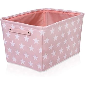 pink storage baskets nursery