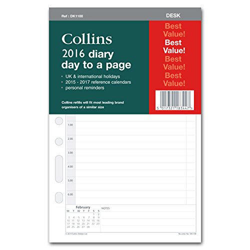 Download Collins 2016 Day to Page Desk Organiser Refill Download Collins 2016 Day to Page Desk Organiser Refill