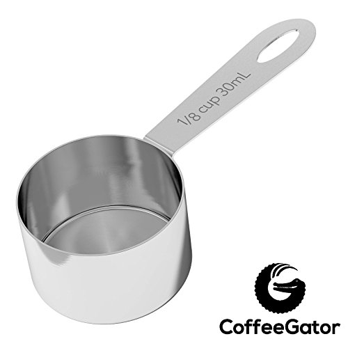 KAFFEEDOSE / KAFFEEBEHÄLTER aus Edelstahl mit Deckel und Aromaverschluss – die Vorratsdose um Kaffeebohnen u.v.m. perfekt aufzubewahren – Luftdichte Aromadose mit Dosierlöffel gratis dazu – silber - 4