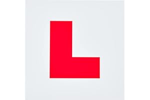 NETAGON Fully Magnetic Car L Plates for Learner Drivers, Extra Strong Hold & Thick, Easy to Move, UK Road Legal (L Plates)