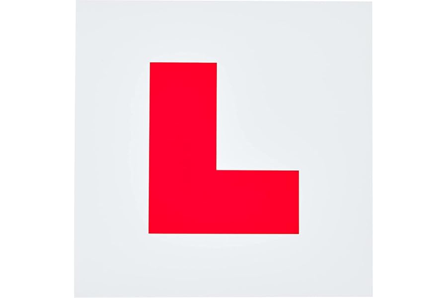 Netagon Fully Magnetic Car L Plates for Learner Drivers, Extra Strong Hold & Thick, Easy to Move, UK Road Legal (L Plates)