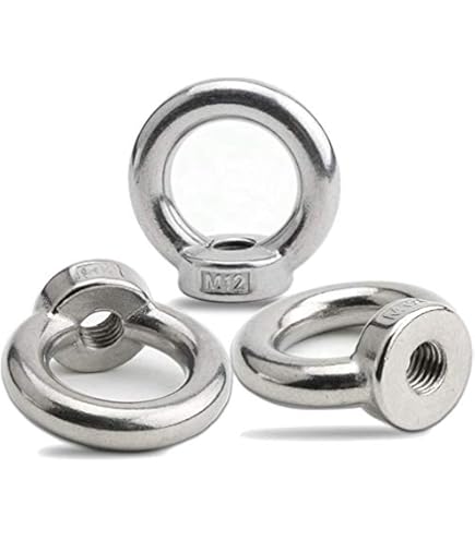 Dado A Occhiello In Acciaio Inox 304 M12 - Anello Triangolare Per Sollevamento, Set Da 4 Pezzi - Foto 9