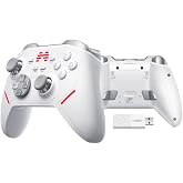 BEITONG PC Wireless Controller with Mechanical Buttons, TMR Joysticks &amp; Triggers Gamepad Controller for PC Windows/Switch/And