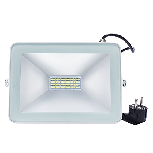 Solla® 100W LED Flutlicht Fluter 230V Außenleuchte, 8800Lumen, Kaltweiß, IP65 Wasserfest, LED Scheinwerfer Außenleuchten