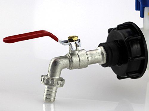 IBC Adapter IBC S60x6 Kappe mit Kugelauslaufhahn 1/2"