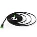 Produktbild Sechseck Netzwerk - Ethernet Kabel CAT6 Flach 15 m schwarz, Netzwerkkabel CAT 6 flaches Slim Ethernet Patch Kabel, Internet mit Snagless grün RJ45 Stecker - 15 Füße schwarz