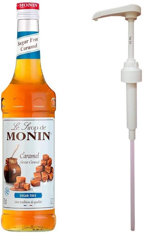Monin Şekersiz Karamel 700ml Şurup + Monin Şurup Pompası