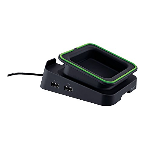 Leitz, Tischständer mit Ladefunktion für Tablet oder Smartphone, 2 USB-Anschlüsse, Hoch- oder Querformat, Complete, 62280095, schwarz