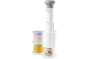 Cuisinart Freeze Wand® Sorbetière | Inclus : 3 pots à dessert de 240 ml | 5 programmes : Glace, Sorbet, Milkshake, Granité, Mélanges | riche en protéines, sans produits laitiers, végan