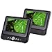 Price comparison product image Alba DVD8791BUK 7" LCD 2 Movies at once! Twin Dual Screen portable in car DVD Players - Black