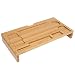 Produktbild Bambus Monitorständer Bildschirmständer für den Laptop mit Stauraum als Desktop Organizer 60x30x8.5cm