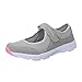 Produktbild Damen Sportschuhe, Sonnena Bequeme Damen Rutschfest Sport Schuhe Frauen Sommer Fitness Laufen Schuhe Mädchen Breathable Flach Knöche Schuhe (41, Grau)