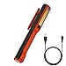 Produktbild LED Arbeitsleuchte Taschenlampe ,COLORFUL 2in1 wiederaufladbare LED COB Camping Arbeit Inspektion Licht Lampe Hand Torch Magnetic (Orange)