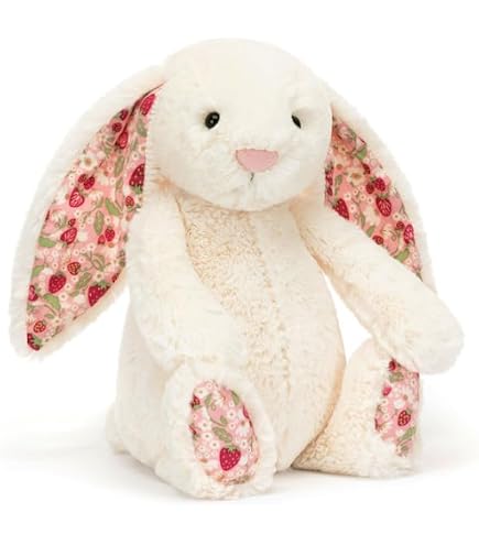 Jellycat Bashful Pink Bunny Medium - L: 9 cm x l: 12 cm x h: 31 cm
