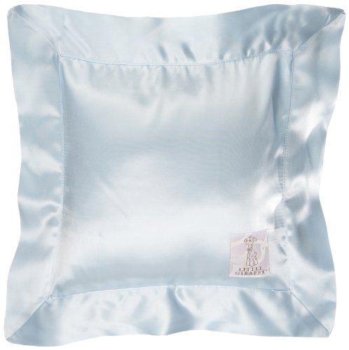 Little Giraffe Chenille Satin Pillow(Blue)
