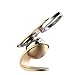 Produktbild XMDZ Magnetisch Handyhalterung Auto KFZ GPS Finger Halterung Handy Halter Aluminium pour iPhone 7/6S/6 Plus SE 5S 5C, Samsung Galaxy S7/S6 Edge Note 5 4 HTC Huawei Smartphones und andere Geräte Gold