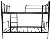 Produktbild Metall Etagenbett Kinderbett Bett Hochbett Jugendbett Doppelhochbett Rahmen 200x90cm (LxB)/Höhe 158cm/Traglast pro Bett 110 kg