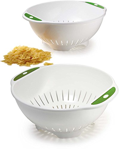 Kigima Nudelsieb Abtropfsieb Seiher 28cm ohne Stiel grün