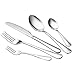 Produktbild TOPELEK Besteck Set Besteck 20 Stücke Edelstahl Besteck, Silber Tafelbesteck, Service für 4 Personen, Hochglanzpoliert, Inklusive Messer,Gabel,Löffel,Spülmaschine Geeignet.