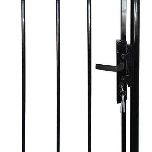 vidaXL Einzeltor Einflügeltor Gartentor Speerspitze Einfahrtstor Tor Hoftor 100x120cm - 5