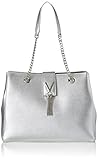 Verschluss: Reißverschluss Mario Valentino Valentino by Damen Divina Schultertasche, Silber (argento), 14x28.5x36 cm