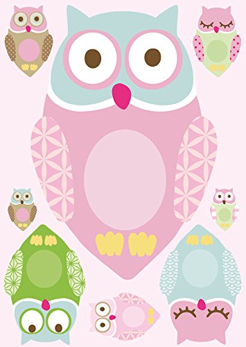 anna wand® WANDSTICKER MINIS KLEINE NACHTEULEN GIRLS - 3