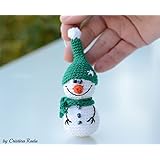 Häkeln Schneemann, Winter Ornament, Amigurumi Weihnachtsgeschenk, perfekte Urlaub Dekoration
