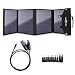 Produktbild Paxcess ROCKPALS Faltbare 60W Solar Panel Ladegerät für Suaoki Portable Generator/Goal Zero Yeti 100/150/400 Krafwerk Akku Pack/ USB-Geräte, QC3.0 USB-Ports