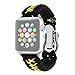 Produktbild Kompatibel mit Apple Watch Armband 42mm/44mmNylon Gewebt Premium Nylon atmungsaktive Armbänder fur i watch Series 4 3 2 1,Sport Uhrenarmband verstellbares Ersatzband mit in 4 Farben Nylon Uhren