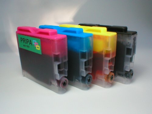 XL Füllmenge pripa 10 Patronen BROTHER kompatibel zu Original Nr. LC 1000 bk c m y Passend zu folgenden Geräten Brother MFC - 235 C 240 440 CN 465 CN 660 cn 665 CW 680CN 845CW 885CW 3360C 5460CN 5860CN ,Sie erhalten 4 black Patronen + je 2 x cyan magenta yellow