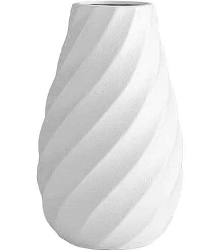 NATUMO 3D Vase 'Pirum' - Bruchsichere Designvase Aus Bioplastik In Schwarz, 24cm