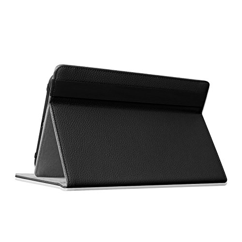 Fintie Bluetooth Tastatur Keyboard Hülle für Universales 7-8 Zoll Android Tablet, Hochwertiges Kunstleder Folio Tasche mit Abnehmbare Bluetooth-Tastatur für Samsung Galaxy tab A 7.0, Alldaymall A88T Pro 7 Zoll / A88X 7 Zoll, iRULU 7 Zoll, Medion Lifetab P8311 / P8312 / S8312 / S8311,Medion MD99443 8 zoll, Lenovo Tab 2 A7-10 / A7-30 / A7-20, Huawei MediaPad M2 8 / Mediapad X2 7, Dragon Touch Y88X 7 Zoll Tablet und Andere Android Tablet PC, Schwarz - 8