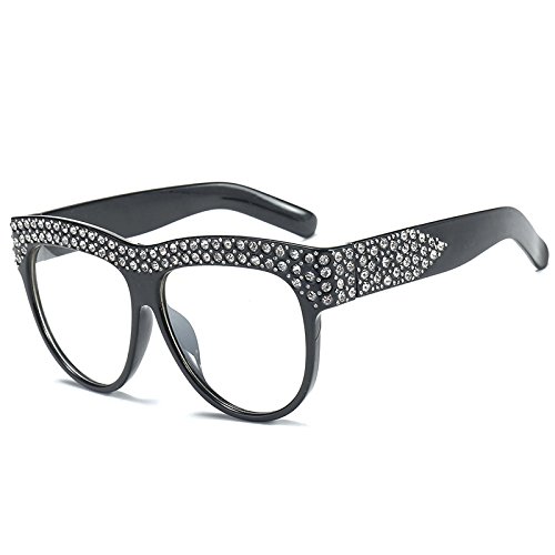 C&X Gafas De Sol Europa América Moda Diamante Tendencia Avant-Garde Cuidado Ocular Irregular Protección contra El Viento Deportes Gafas Grandes Casual Ciclismo Gaze,G-OneSize