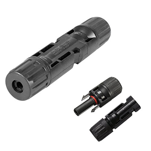 Pasway 6 Paare MC4 Stecker + Buchse für 4-6mm² Leitungen männlich / weiblich Doppeldichtung Ringe Wasserdichte - 4
