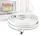  Cable coaxial de 30 metros para la conexión de antena TV (macho y hembra)