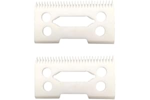 CR8GR8 professional ceramic clipper blades 2 hole2-Hole Clipper ceramic Blade cutter,ceramic clipper replacement blades for Wahl Senior cordless Clipper, Wahl Magic clip, wahl sterling senior,2-Pack