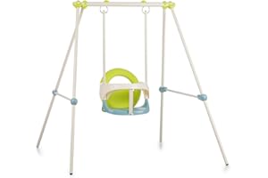 SMOBY Portique métal 1er âge Baby Swing - Hauteur 120 cm - Arceau de sécurité