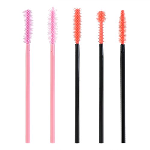 NUOLUX Wimpernbürste,50tlg. Wimpernbürste Set Einweg Wegwerf Wimpern Mascara Bürste - 3