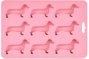 NHPY 1 Piezas Cubiteras Para Hielo, cubitera silicona, Ice Moulds, Silicone Ice Cubes, Ice Cube Mould, Ice Tray, Ice Moulds With Dachshund Shaped Moulds (16 * 22Cm)