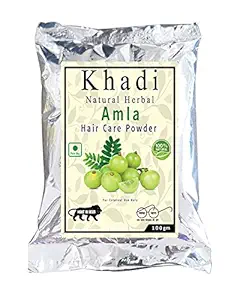 Khadi Natural Herbal Amla Powder For Hair Growth | Reduce Hair Loss Control Dandruff Strength Nourishment Enriched With Vitamins Organic Hair Care Powder 100gm