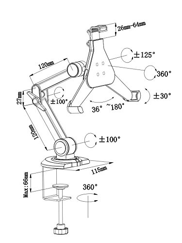 VALUE Tischhalter für Apple iPad/Ebook/Tablet-PC - 4